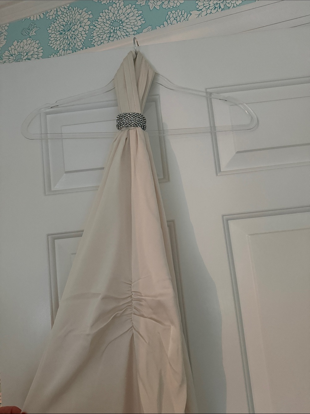 Meshki Freja Halter Maxi Dress with Rhinestone Neck Hardware